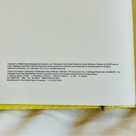 Cabbage Patch Kids The Big Bicycle Race 1984 Mint‎ Hardcov… - Picture 3 of 8